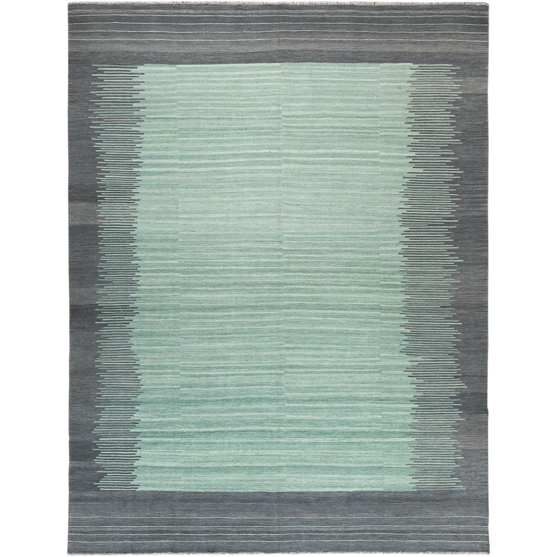 Modern & Contemporary Wool Hand-Woven Area Rug 9'3